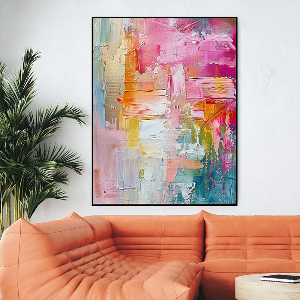 Pink Abstract Painting