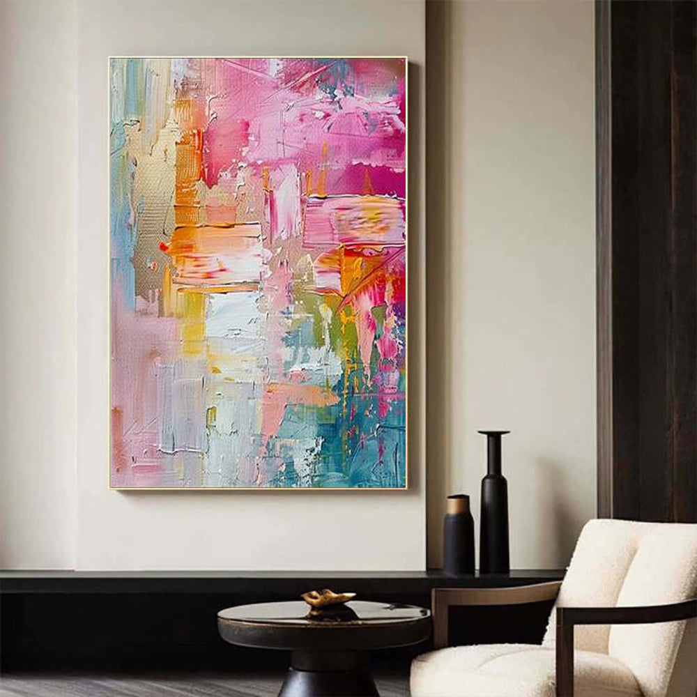 Pink Abstract Painting