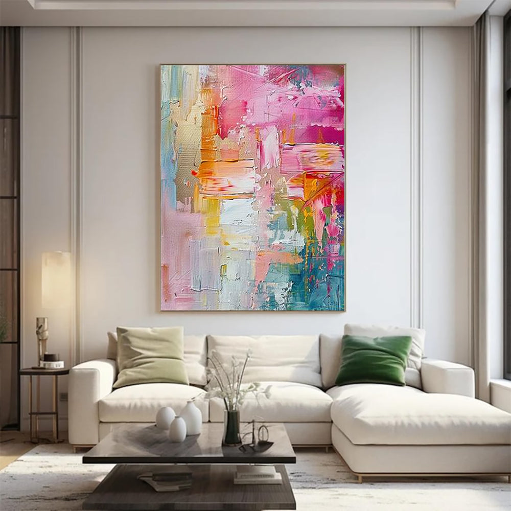 Pink Abstract Painting