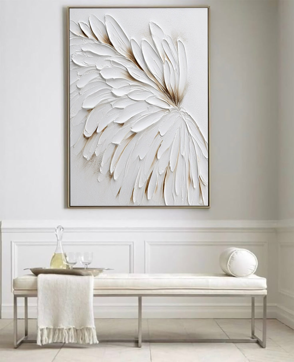 White Abstract Art