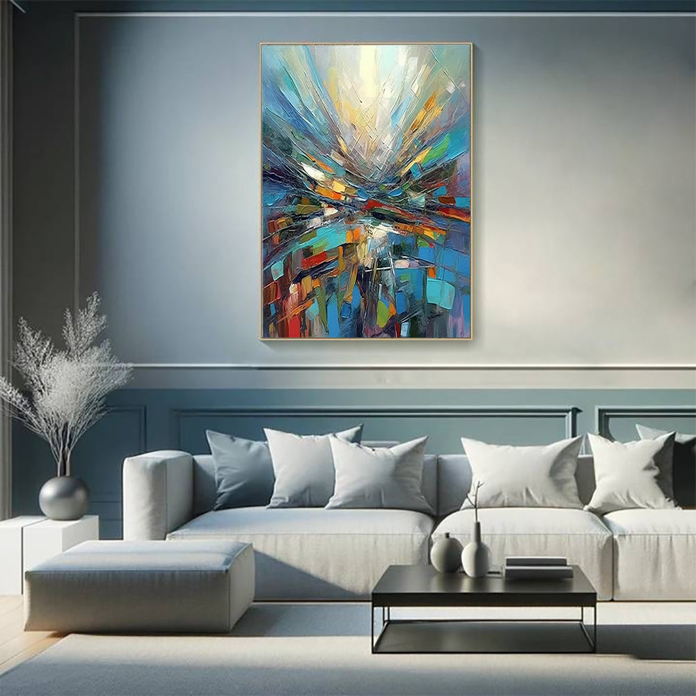 Blue Abstract Painting