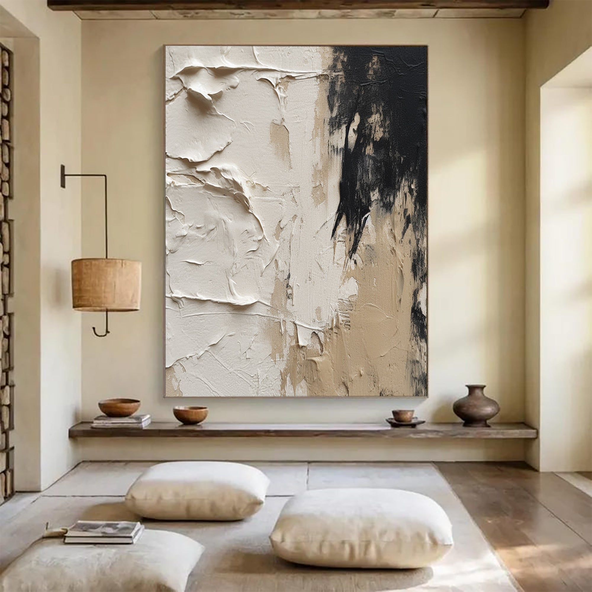 Beige Wabi Sabi Art