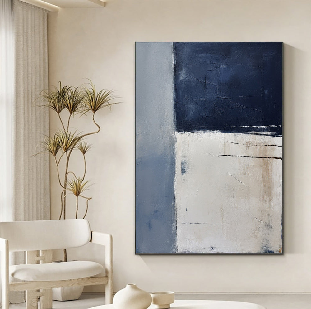 Blue White Painting