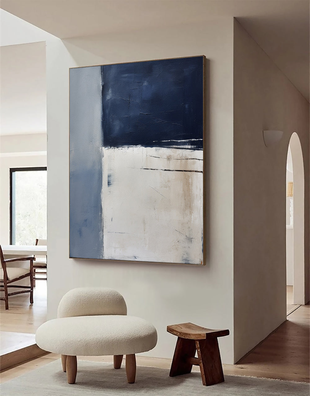 Blue White Painting