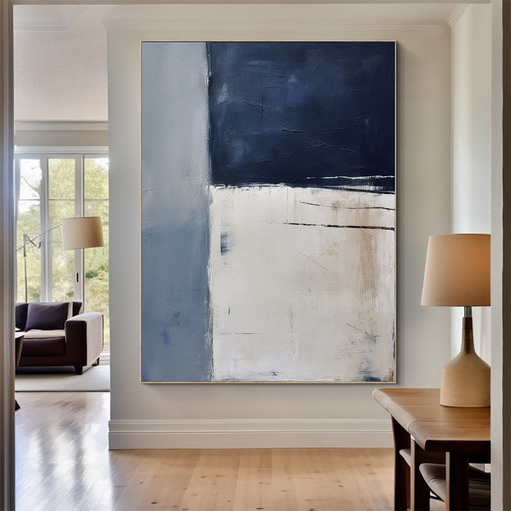 Blue White Painting