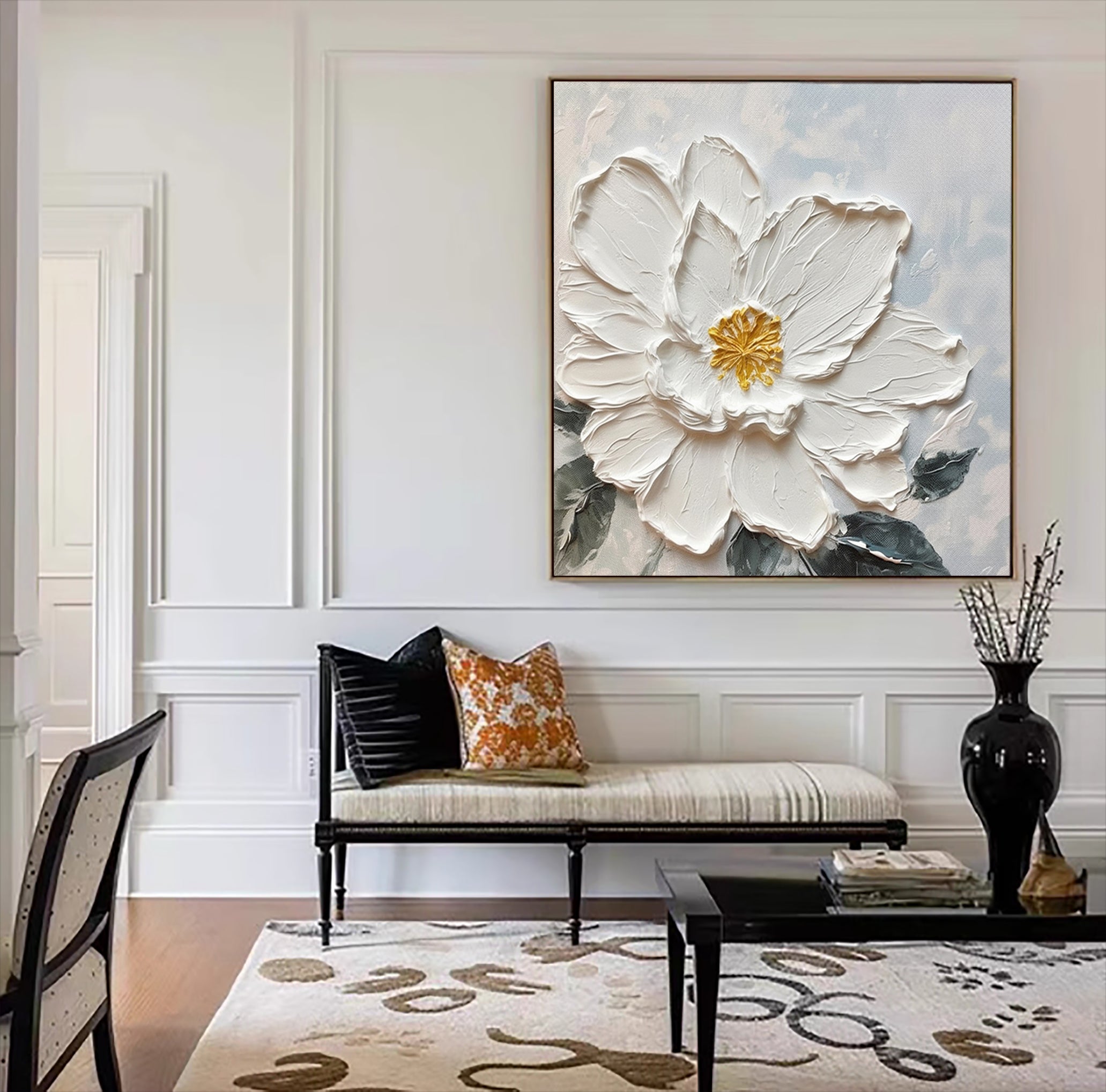 White Flower Art-T01