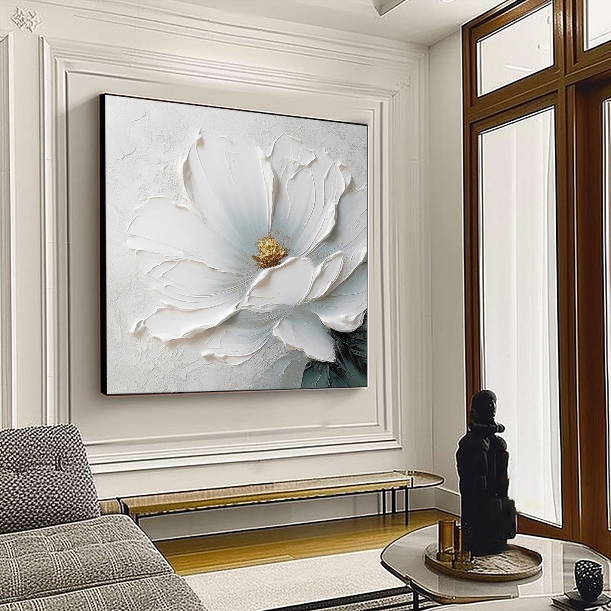 White Flower Art-T03