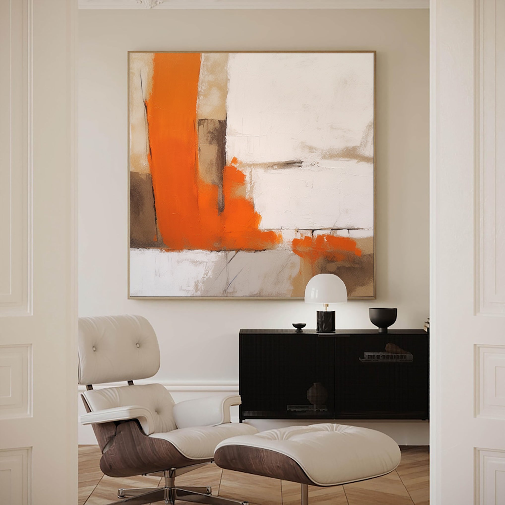 Orange Abstract Art