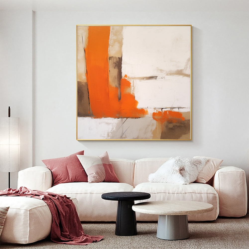 Orange Abstract Art