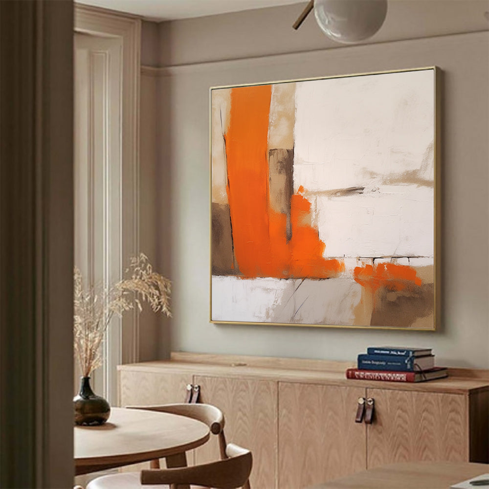 Orange Abstract Art