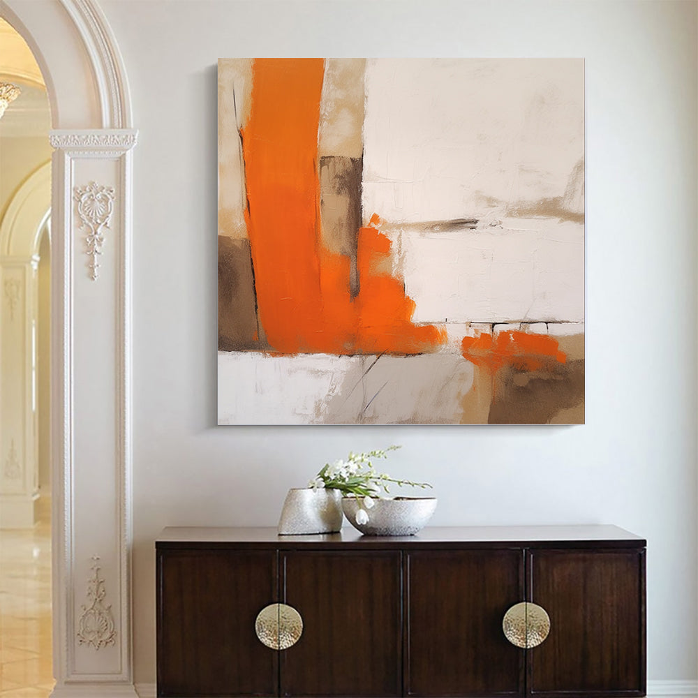 Orange Abstract Art